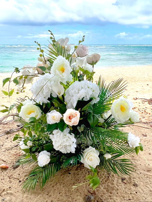 Set of 6 Bella Hawaii Wedding Aisle Flower Arrangements   💕💕 Eco Conscious Wedding Flowers for Your Hawaii Dream